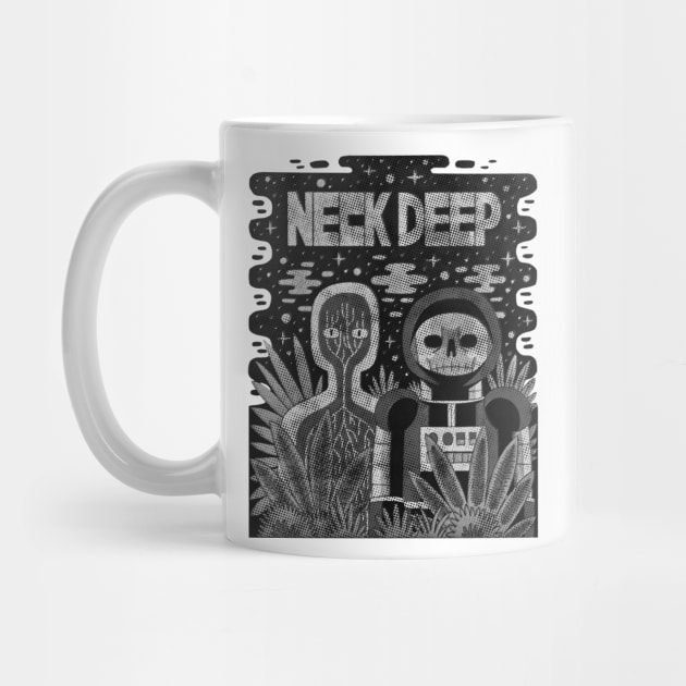 Neck Deep-Black & White Halftone Illustrations by tepe4su